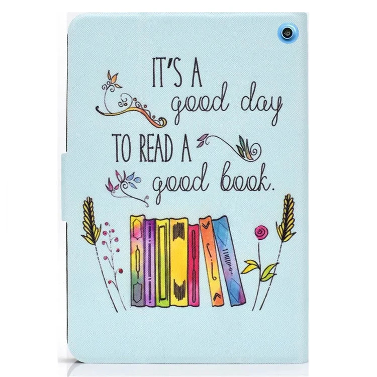 A2 For Amazon Fire HD 10 (2023) Case Pattern Printed Card Holder Tablet Cover