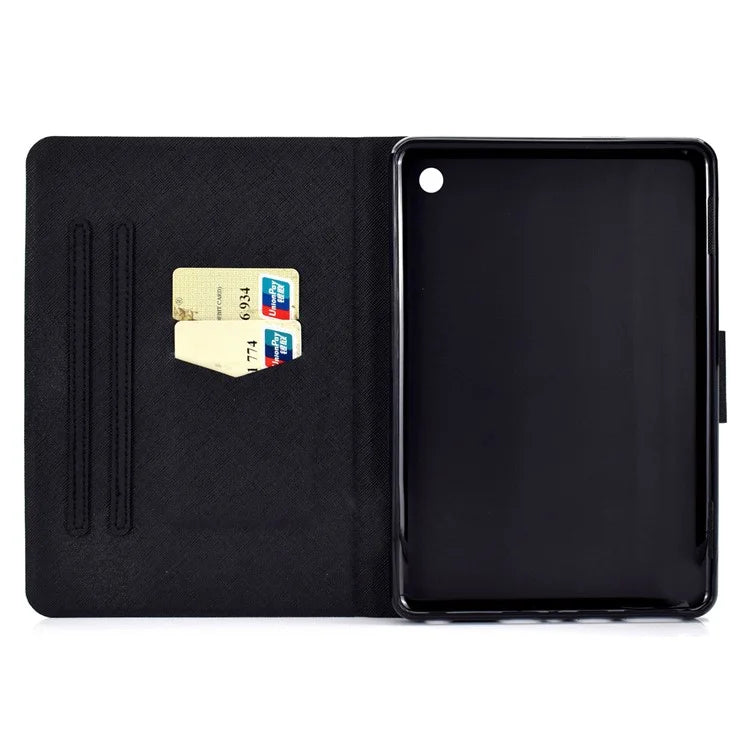 A2 For Amazon Fire HD 10 (2023) Case Pattern Printed Card Holder Tablet Cover