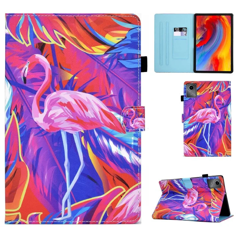 For Lenovo Tab M11 / Xiaoxin Pad 11 2024 Case Pattern Printing PU Leather Stand Tablet Cover