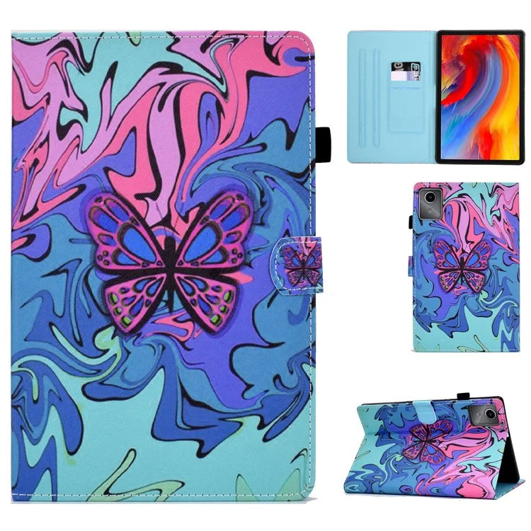For Lenovo Tab M11 / Xiaoxin Pad 11 2024 Case Pattern Printing PU Leather Stand Tablet Cover