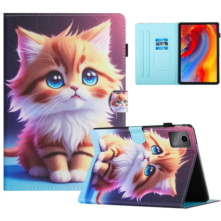 For Lenovo Tab M11 / Xiaoxin Pad 11 2024 Case Pattern Printing PU Leather Stand Tablet Cover