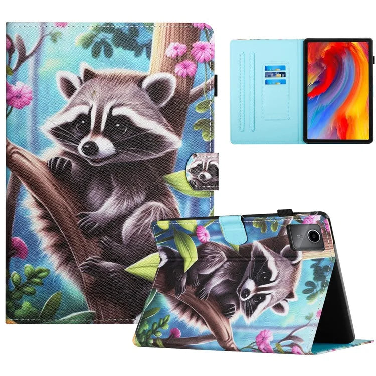 For Lenovo Tab M11 / Xiaoxin Pad 11 2024 Case Pattern Printing PU Leather Stand Tablet Cover