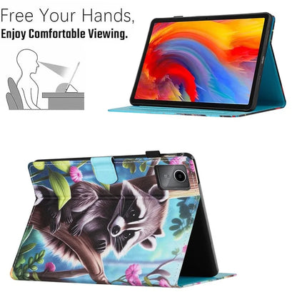 For Lenovo Tab M11 / Xiaoxin Pad 11 2024 Case Pattern Printing PU Leather Stand Tablet Cover