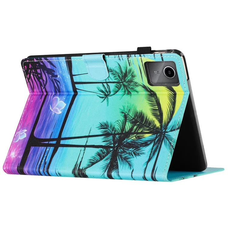 For Lenovo Tab M11 / Xiaoxin Pad 11 2024 Case Pattern Printing PU Leather Stand Tablet Cover