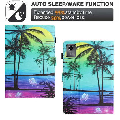 For Lenovo Tab M11 / Xiaoxin Pad 11 2024 Case Pattern Printing PU Leather Stand Tablet Cover