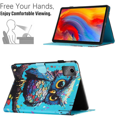 For Lenovo Tab M11 / Xiaoxin Pad 11 2024 Case Pattern Printing PU Leather Stand Tablet Cover
