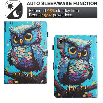 For Lenovo Tab M11 / Xiaoxin Pad 11 2024 Case Pattern Printing PU Leather Stand Tablet Cover