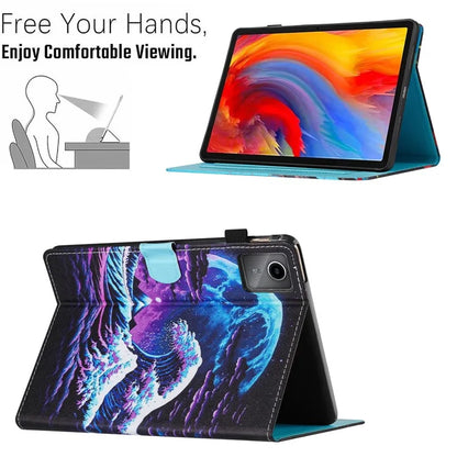 For Lenovo Tab M11 / Xiaoxin Pad 11 2024 Case Pattern Printing PU Leather Stand Tablet Cover