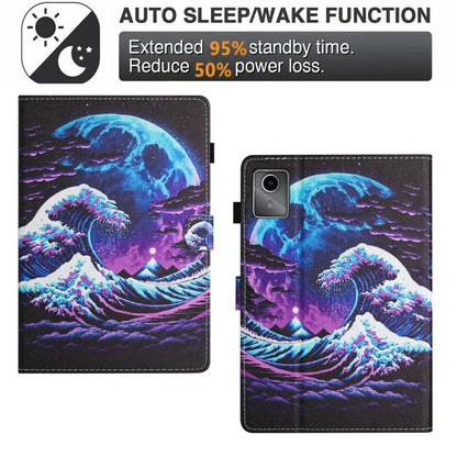 For Lenovo Tab M11 / Xiaoxin Pad 11 2024 Case Pattern Printing PU Leather Stand Tablet Cover