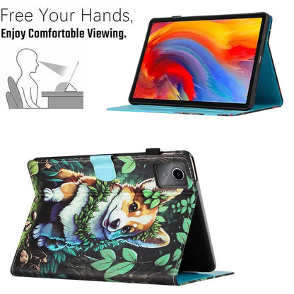 For Lenovo Tab M11 / Xiaoxin Pad 11 2024 Case Pattern Printing PU Leather Stand Tablet Cover