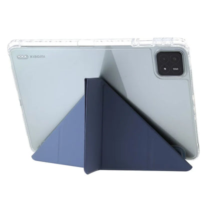 For Xiaomi Pad 6S Pro 12.4 Tablet Case Origami Stand TPU+Acrylic+PU Leather Anti-drop Cover