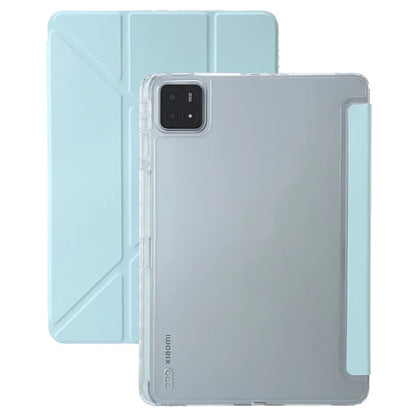 For Xiaomi Pad 6S Pro 12.4 Tablet Case Origami Stand TPU+Acrylic+PU Leather Anti-drop Cover