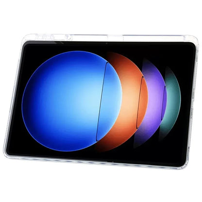 For Xiaomi Pad 6S Pro 12.4 Tablet Case Origami Stand TPU+Acrylic+PU Leather Anti-drop Cover