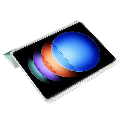 For Xiaomi Pad 6S Pro 12.4 Tablet Case Origami Stand TPU+Acrylic+PU Leather Anti-drop Cover