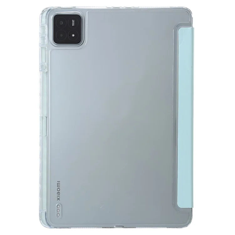 For Xiaomi Pad 6S Pro 12.4 Tablet Case Origami Stand TPU+Acrylic+PU Leather Anti-drop Cover