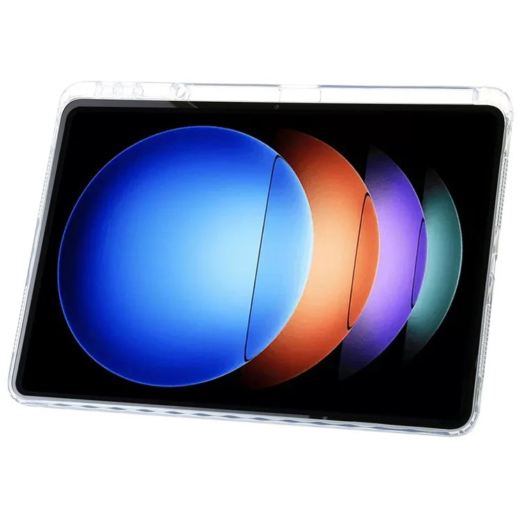 For Xiaomi Pad 6S Pro 12.4 Tablet Case Origami Stand TPU+Acrylic+PU Leather Anti-drop Cover