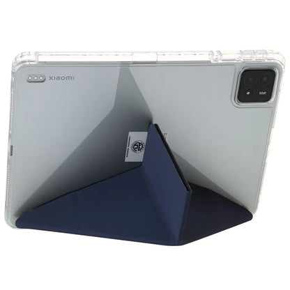 For Xiaomi Pad 6S Pro 12.4 Tablet Case Origami Stand TPU+Acrylic+PU Leather Anti-drop Cover