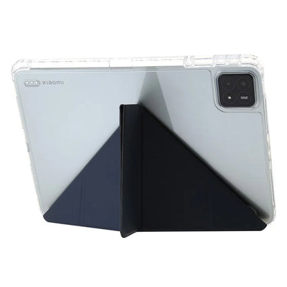 For Xiaomi Pad 6S Pro 12.4 Tablet Case Origami Stand TPU+Acrylic+PU Leather Anti-drop Cover