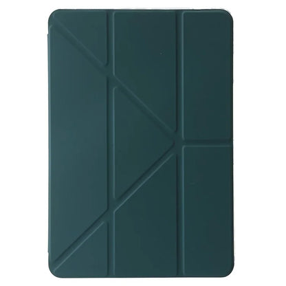 For Xiaomi Pad 6S Pro 12.4 Tablet Case Origami Stand TPU+Acrylic+PU Leather Anti-drop Coverish Green