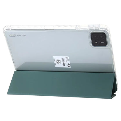 For Xiaomi Pad 6S Pro 12.4 Anti-scratch Case TPU+Acrylic+PU Tablet Cover with Tri-fold Stand
