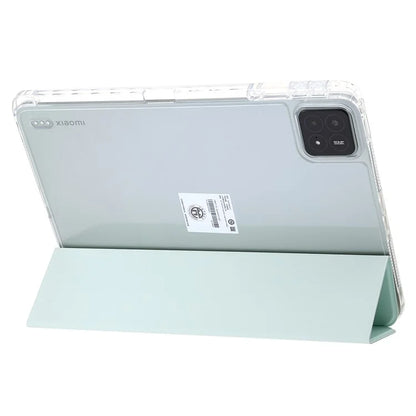 For Xiaomi Pad 6S Pro 12.4 Anti-scratch Case TPU+Acrylic+PU Tablet Cover with Tri-fold Stand