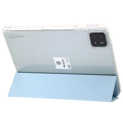 For Xiaomi Pad 6S Pro 12.4 Anti-scratch Case TPU+Acrylic+PU Tablet Cover with Tri-fold Stand