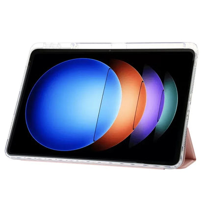 For Xiaomi Pad 6S Pro 12.4 Anti-scratch Case TPU+Acrylic+PU Tablet Cover with Tri-fold Stand