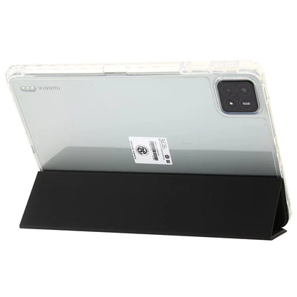 For Xiaomi Pad 6S Pro 12.4 Anti-scratch Case TPU+Acrylic+PU Tablet Cover with Tri-fold Stand