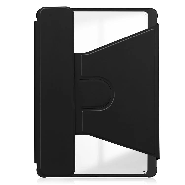 For iPad Pro 11 (2024) Case Rotary Stand Leather+Acrylic Tablet Cover (without Keyboard)