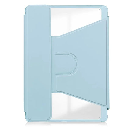 For iPad Pro 11 (2024) Case Rotary Stand Leather+Acrylic Tablet Cover (without Keyboard)