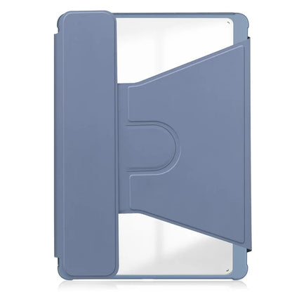 For iPad Pro 11 (2024) Case Rotary Stand Leather+Acrylic Tablet Cover (without Keyboard)