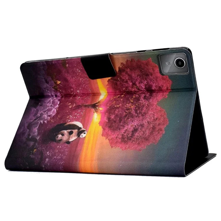 For Lenovo Tab M11 / Xiaoxin Pad 11 2024 Leather Case Pattern Printing Card Slots Tablet Cover