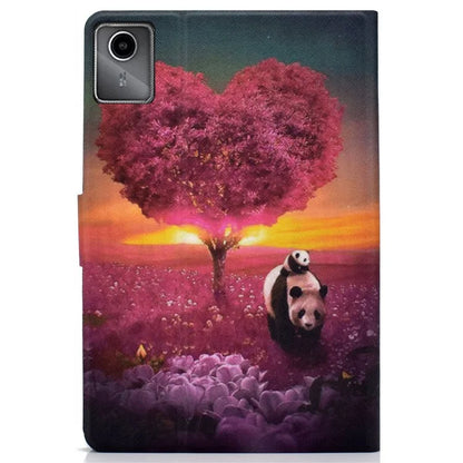 For Lenovo Tab M11 / Xiaoxin Pad 11 2024 Leather Case Pattern Printing Card Slots Tablet Cover