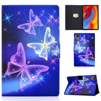 For Lenovo Tab M11 / Xiaoxin Pad 11 2024 Leather Case Pattern Printing Card Slots Tablet Cover