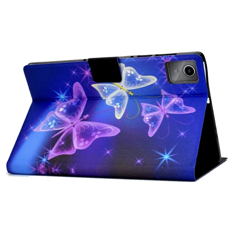 For Lenovo Tab M11 / Xiaoxin Pad 11 2024 Leather Case Pattern Printing Card Slots Tablet Cover