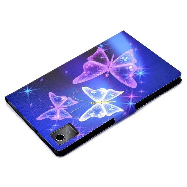 For Lenovo Tab M11 / Xiaoxin Pad 11 2024 Leather Case Pattern Printing Card Slots Tablet Cover