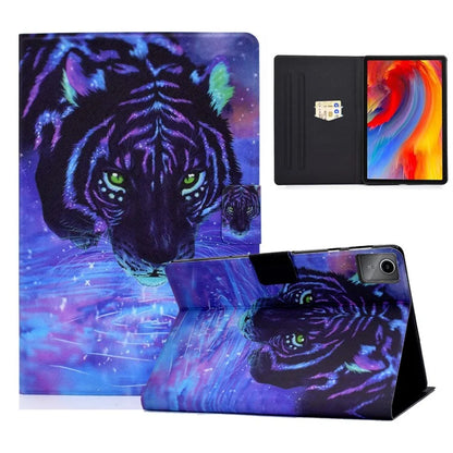 For Lenovo Tab M11 / Xiaoxin Pad 11 2024 Leather Case Pattern Printing Card Slots Tablet Cover