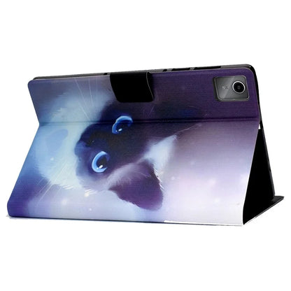 For Lenovo Tab M11 / Xiaoxin Pad 11 2024 Leather Case Pattern Printing Card Slots Tablet Cover