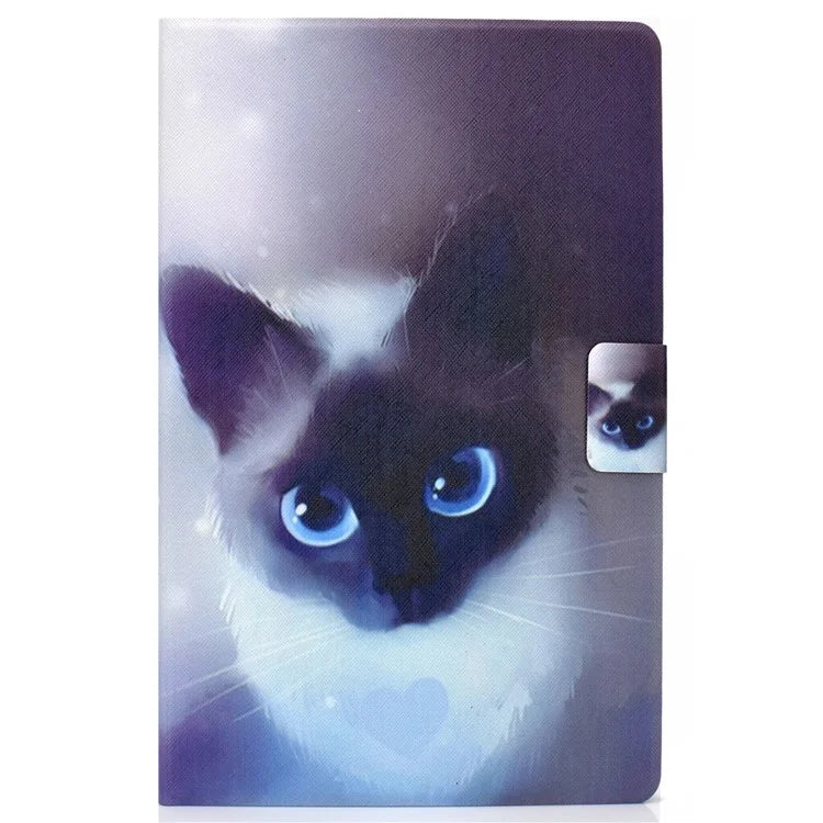 For Lenovo Tab M11 / Xiaoxin Pad 11 2024 Leather Case Pattern Printing Card Slots Tablet Cover