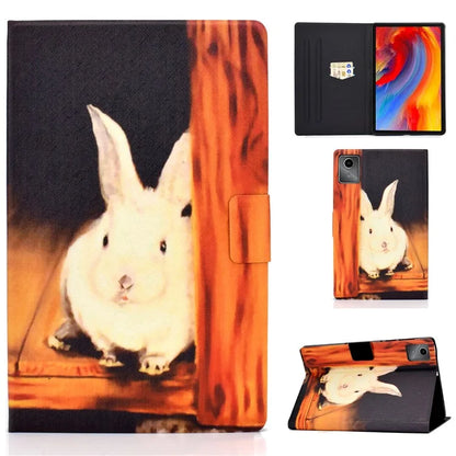 For Lenovo Tab M11 / Xiaoxin Pad 11 2024 Leather Case Pattern Printing Card Slots Tablet Cover