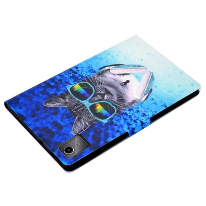 For Lenovo Tab M11 / Xiaoxin Pad 11 2024 Leather Case Pattern Printing Card Slots Tablet Cover