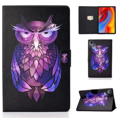 For Lenovo Tab M11 / Xiaoxin Pad 11 2024 Leather Case Pattern Printing Card Slots Tablet Cover