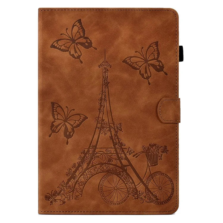 For Lenovo Tab M11 / Xiaoxin Pad 11 2024 Case Microfiber Leather Iron Tower Pattern Tablet Cover