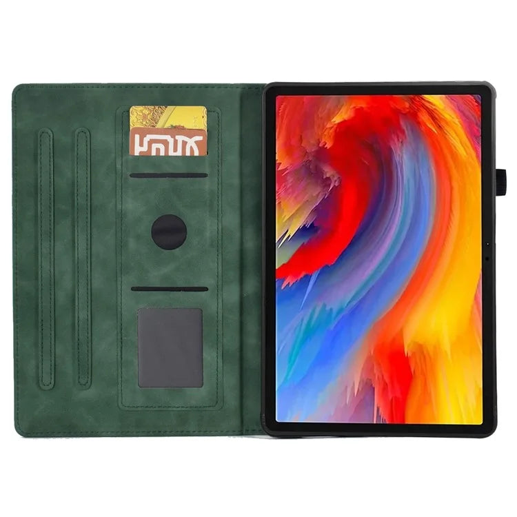 For Lenovo Tab M11 / Xiaoxin Pad 11 2024 Case Microfiber Leather Iron Tower Pattern Tablet Cover