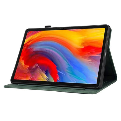 For Lenovo Tab M11 / Xiaoxin Pad 11 2024 Case Microfiber Leather Iron Tower Pattern Tablet Cover