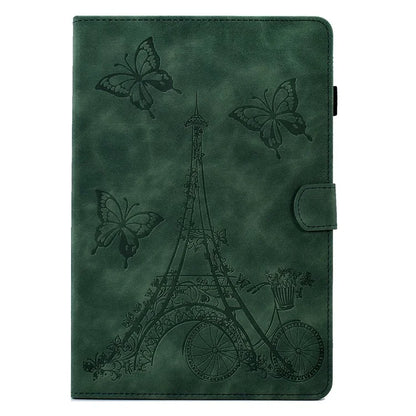For Lenovo Tab M11 / Xiaoxin Pad 11 2024 Case Microfiber Leather Iron Tower Pattern Tablet Cover