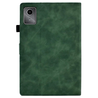 For Lenovo Tab M11 / Xiaoxin Pad 11 2024 Case Microfiber Leather Iron Tower Pattern Tablet Cover