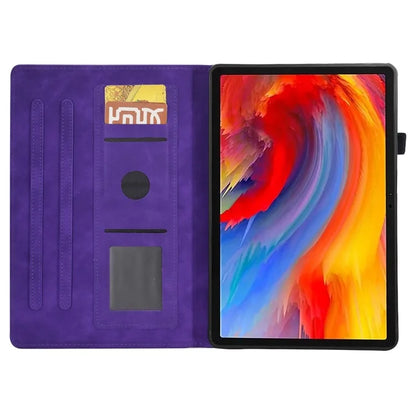 For Lenovo Tab M11 / Xiaoxin Pad 11 2024 Case Microfiber Leather Iron Tower Pattern Tablet Cover