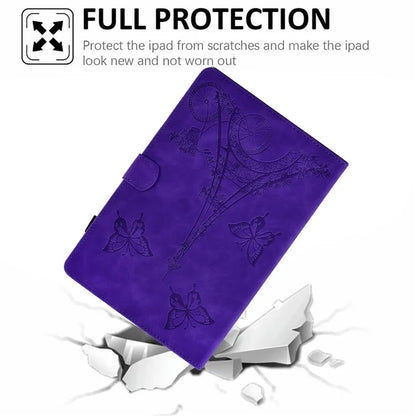For Lenovo Tab M11 / Xiaoxin Pad 11 2024 Case Microfiber Leather Iron Tower Pattern Tablet Cover