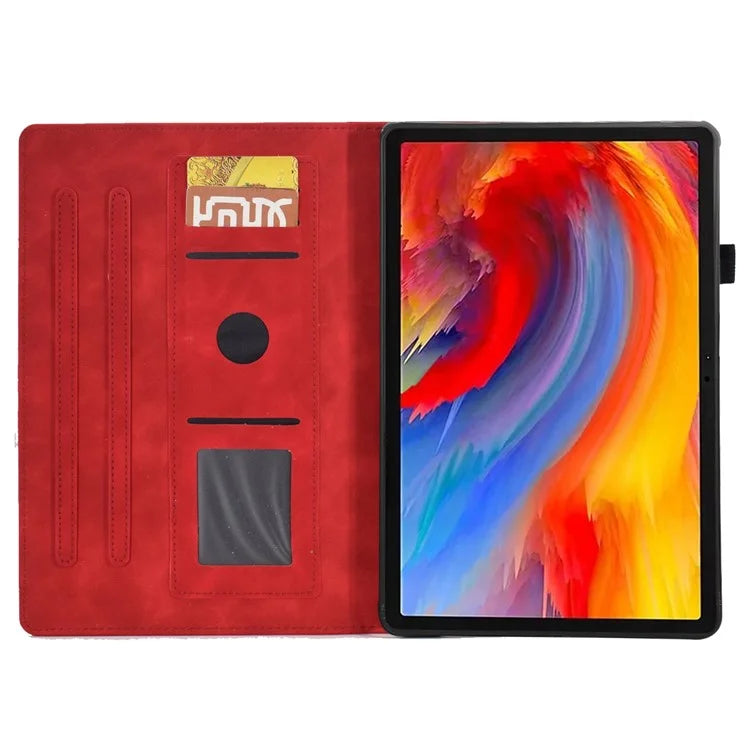 For Lenovo Tab M11 / Xiaoxin Pad 11 2024 Case Microfiber Leather Iron Tower Pattern Tablet Cover